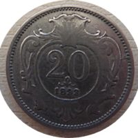 20 Heller 1898 Haus Habsburg