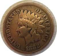 1 Cent 1882 Indianer Kopf 1882 Indian Head Penny