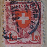 1,20 Franken  1933 Freimarke Schweiz