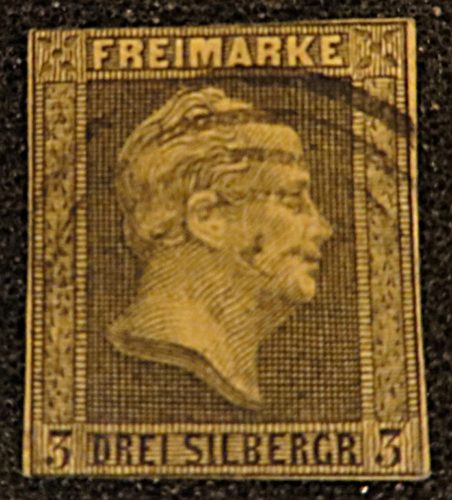 3-Silbergroschen 1850 gelb Preussen