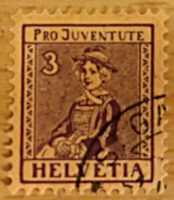 Pro Juventute 1917 Trachten Schweiz Briefmarken