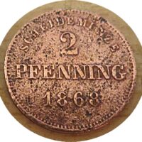 2 Pfennig 1868  Bayern Ludwig II