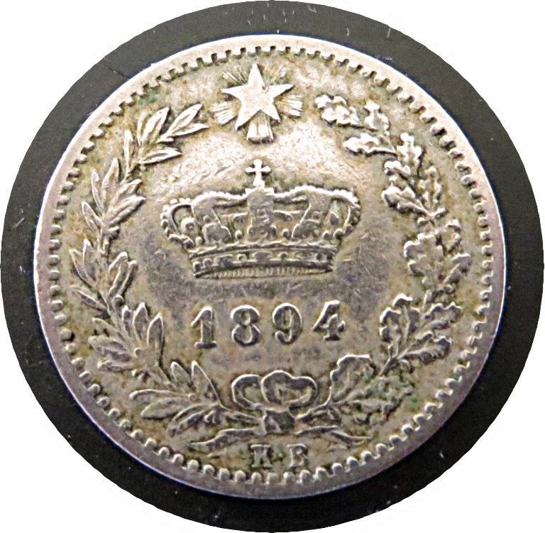 20 centesimi 1894 rueckseite