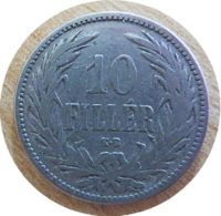 10 Filler 1892 Ungarn Münzen Kaiserzeit