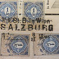 1 Kreuzer 1883 Stempelmarke Österreich Kaiserzeit