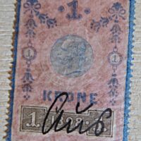 1 Krone 1898 Stempelmarke