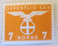 Dienstmarken Norwegen 1945