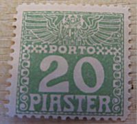 Piaster Portomarken 1908 Levante