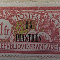 Levante Frankreich 15 Piastre auf 1 France