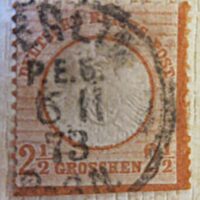 2,5 Groschen 1872 deutsche Reichspost Briefmarken Alt-Deutschland