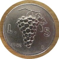 5 Lire 1950 - Italien Münzen