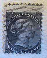 half Cent 1868  Queen Victoria Canada Briefmarken