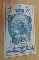 Wappenzeichnung - Burg Vaduz 1920  Briefmarken Liechtenstein geschnitten