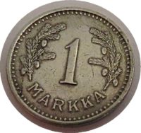 1 Markka 1938 Finnland Münzen
