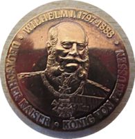 Medaille Wilhelm I. Deutscher Kaiser König von Preussen Dreikaiserjahr 1888