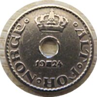 10 Öre 1924 Norwegen Münzen