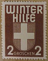 Winter Hilfe 2 Groschen - Propaganda Marke