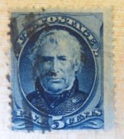 5 Cents Zachary Taylor blau - USA Briefmarken