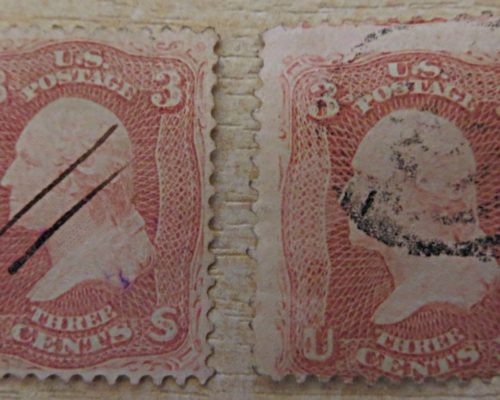 3 cents 1867 George Washington USA Briefmarken US stamps