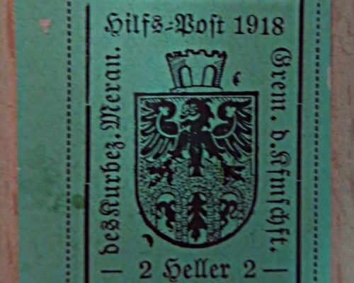 2 Heller Meraner Hilfspost 1918 Österreich Briefmarken