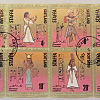 Staffa pharaonic costume 21.5.1980 Briefmarken Schottland - british cinderellas