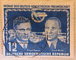 DDR-Briefmarken 12 Pf deutsch-sowjetische Freundschaft