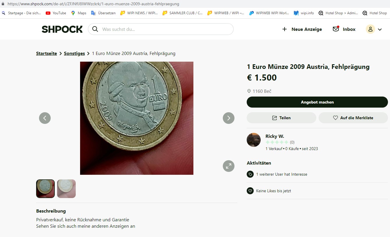 1 Euro 1500 Euro