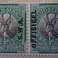 1/2 pence "Springbok" 1929 Südwest Afrika Porto-Marke official - offisieel 1/2 d