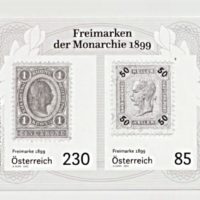 Schwarzdruck Briefmarken Österreich