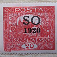 Hradschin-Zeichnung - SO 1920 - Abstimmungsgebiet Ostschlesien - Tschechoslowakei Briefmarken