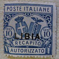Libyen Portomarke 1929 10 centesimo - Libia recapito autorizzato poste italiane