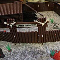 FORT APACHE DBGM BIG PLASTIC WEST GERMANY N. 48 VINTAGE 1960